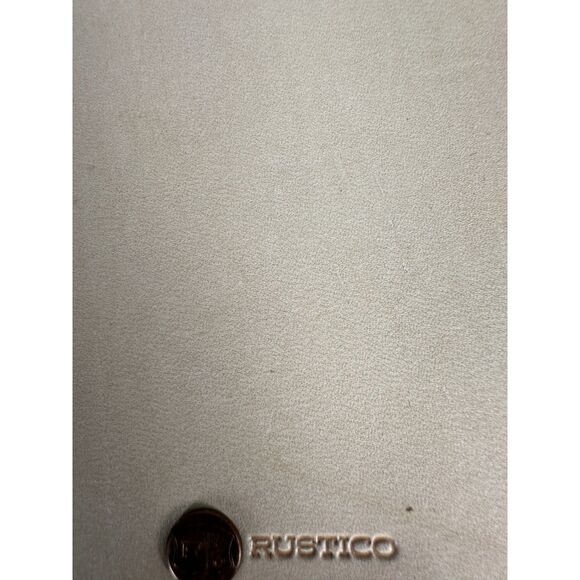 Rustico Leather Drawstring Writing Journal Portfolio Notebook Cover Beige NEW - Picture 2 of 4